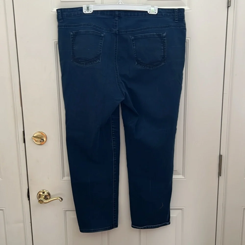 Gloria Vanderbilt Super Amanda Slim Leg Blue Jeans. Size:  20W